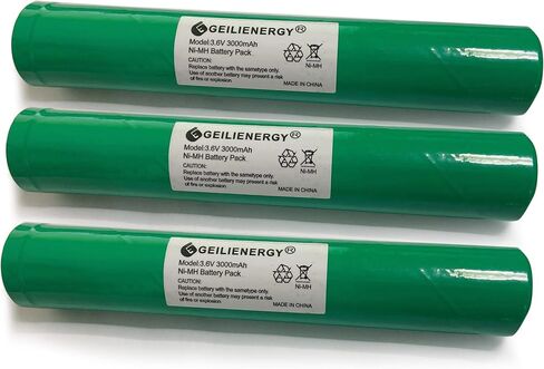 3.6V 3000mAh 75375 Battery Compatible with Stinger 75375 75175 75176 LED HP, XT,DS,PolyStinger, Pelican M9, FL126 Flashlight Batteries (2PACK) in Saudi Arabia
