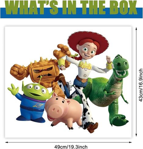 غرفة الأطفال الكرتون جدار صائق قشر وعصا، ألعاب الكرتون ملصقات الحائط لقصة لعبة غرفة تحت عنوان جدار الفن ديكور بنين بنات غرفة نوم الحضانة الديكور in Kuwait