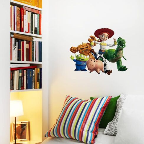 غرفة الأطفال الكرتون جدار صائق قشر وعصا، ألعاب الكرتون ملصقات الحائط لقصة لعبة غرفة تحت عنوان جدار الفن ديكور بنين بنات غرفة نوم الحضانة الديكور in Kuwait