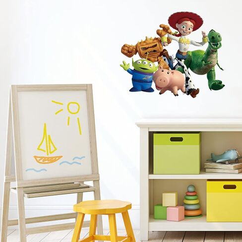 غرفة الأطفال الكرتون جدار صائق قشر وعصا، ألعاب الكرتون ملصقات الحائط لقصة لعبة غرفة تحت عنوان جدار الفن ديكور بنين بنات غرفة نوم الحضانة الديكور in Kuwait