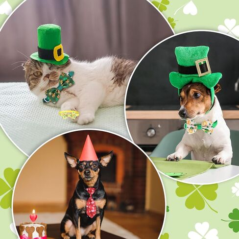 Glitinsel 120 Pieces Valentine's Day Dog Bow Tie Collar Set Includes Adjustable in Kuwait