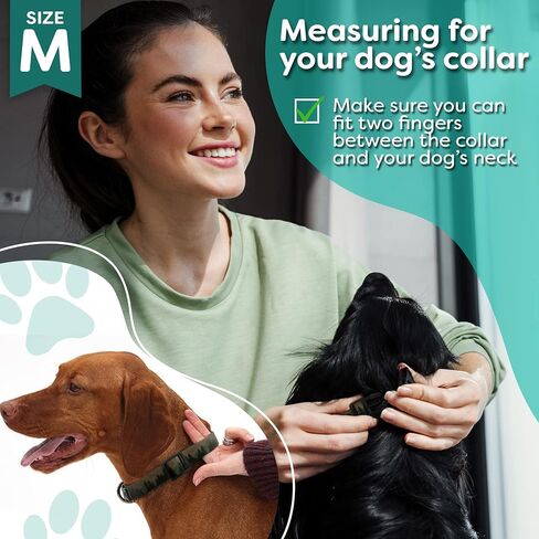 Vilkas Waterproof Dog Collar - Quick Release, Non-Stink, Durable, and Adjustable for Active Dogs/Puppys - Anti Odor, Dirt Proof, Heavy Duty, Easy to Clean, S/M/L, Forest, Medium, 13-18" Neck Size Fit in Saudi Arabia