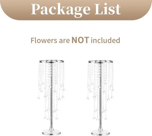 Sziqiqi Tall Table Centerpiece for Weddings Gold with Crystal Beads - 39.4in Wedding Table Decoration for Ceremony Flowers Arrangements Display Rack for Road Leads T-Stage in Saudi Arabia
