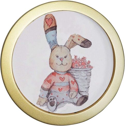 Levoberg Round Photo Frame Wooden Wall Mounted Stylish Picture Frame Home Decor Black 7 inch in Kuwait