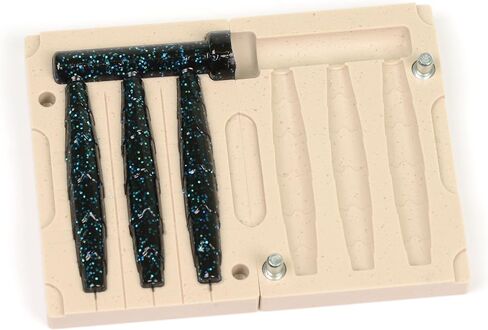 Soft Plastiс Lure Mold Making Injection Molds Fishing Googan Rattlin NED Stick 3'' Three Cavity in Saudi Arabia