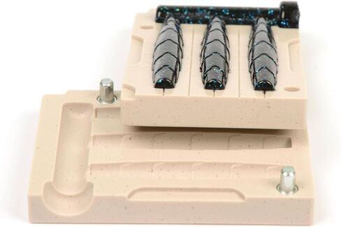 Soft Plastiс Lure Mold Making Injection Molds Fishing Googan Rattlin NED Stick 3'' Three Cavity in Saudi Arabia