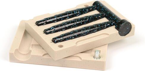 Soft Plastiс Lure Mold Making Injection Molds Fishing Googan Rattlin NED Stick 3'' Three Cavity in Saudi Arabia