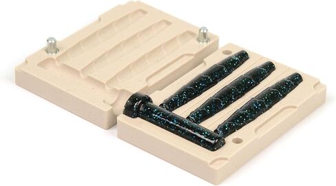 Soft Plastiс Lure Mold Making Injection Molds Fishing Googan Rattlin NED Stick 3'' Three Cavity in Saudi Arabia