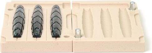 Soft Plastiс Lure Mold Making Injection Molds Fishing Googan Rattlin NED Stick 3'' Three Cavity in Saudi Arabia