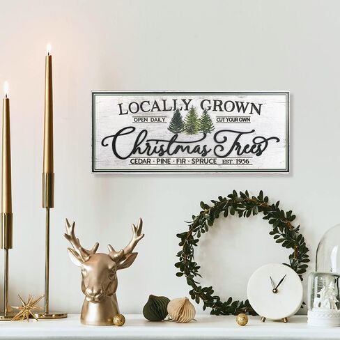 All Chic 42.5"x7.2" Merry Christmas Sign Christmas Decorations Indoor Santa Vintage Plaque Christmas Decoration Farmhouse Wall Decor in Saudi Arabia