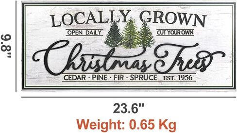 All Chic 42.5"x7.2" Merry Christmas Sign Christmas Decorations Indoor Santa Vintage Plaque Christmas Decoration Farmhouse Wall Decor in Saudi Arabia