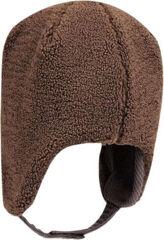 Croogo Corduroy Trapper Hat for Men Women Winter Hat Ear Flaps Ushanka Snow Eskimo Hat Winter Fleece Warm Trooper Aviator Hat in Saudi Arabia