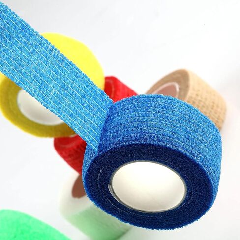 غلاف ضمادة ذاتية اللصق، غلاف ذاتي الالتصاق، غلاف بيطري مرن للكاحل من الإصابات الرياضية (1 بوصة 12 حزمة) in Kuwait