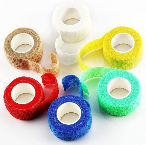 غلاف ضمادة ذاتية اللصق، غلاف ذاتي الالتصاق، غلاف بيطري مرن للكاحل من الإصابات الرياضية (1 بوصة 12 حزمة) in Kuwait
