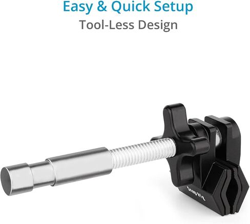 PROAIM SnapRig End Jaw Vise Grip/Clamp w/ 5/8" Baby Pin. Standard 3/8"-16 Mount & Adaptable 2" Clamping Range. Removable Baby Pin, Secure & Sturdy Tightening Knob. Tool-less, 20kg/44lb Payload (CL217) in Saudi Arabia
