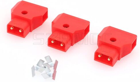 SZRMCC V-Mount Gold Mount Battery Anton-Bauer IDX PowerTap Kit D-tap P-tap Male Plug Connector for ARRI RED Camcorder DSLR Camera Power Cable DIY (Red, 3Pcs) in Saudi Arabia