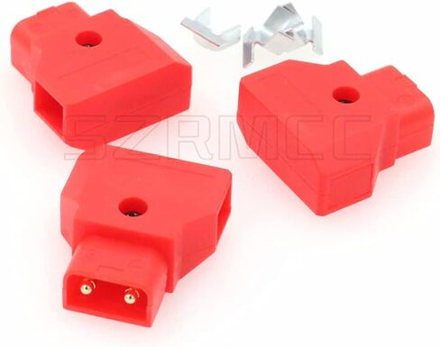 SZRMCC V-Mount Gold Mount Battery Anton-Bauer IDX PowerTap Kit D-tap P-tap Male Plug Connector for ARRI RED Camcorder DSLR Camera Power Cable DIY (Red, 3Pcs) in Saudi Arabia