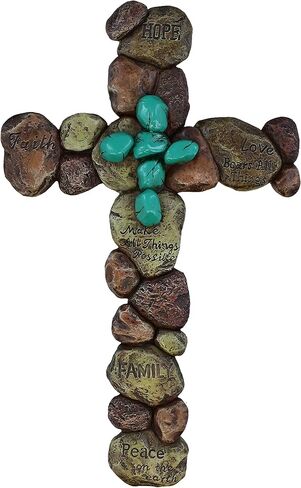 Pebble Cross Wall Decor in Kuwait