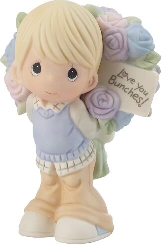 Precious Moments 216011 Love You Bunches Boy Bisque Porcelain Figurine , White in Saudi Arabia