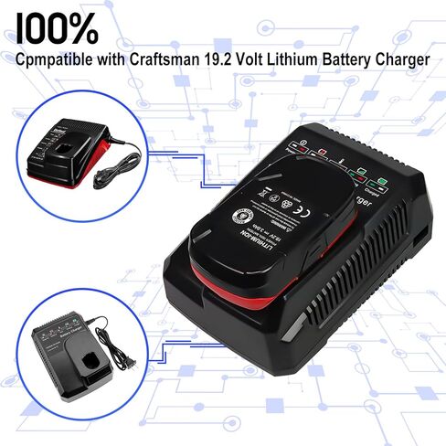 2 حزمة 3.0Ah 19.2V Diehard C3 استبدال البطارية للحرفي 19.2 فولت بطارية ليثيوم أيون XCP 130279005 1323903 130211004 11045 315.115410 315.11485 130285003 11375 11376 أدوات كهربائية لاسلكية in Kuwait