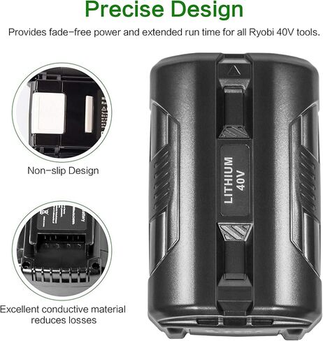 OP4060 40V 6.0Ah Lithium Battery Replacement for All Ryobi 40-Volt Power Tools OP4015 OP4026 OP40201 OP40261 OP4030 OP4040 OP40401 OP4050 OP40501 OP4050A OP40601 OP4060A RY40200 RY40403 RY40204 in Saudi Arabia