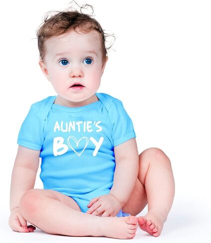 AW Fashions Auntie's Boy - العمة الرجل الصغير - لا تجعلني أتصل بـ My Tia - بدلة أطفال لطيفة من قطعة واحدة in Saudi Arabia