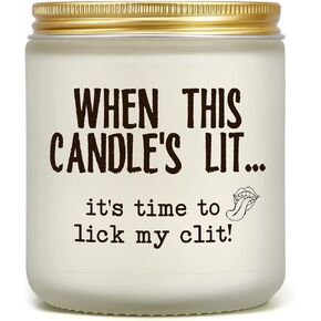 Gifts for Him - Light Me When You Want A BJ Candle, Funny Birthday Gifts for Men Naughty Valentines Day Engagement Anniversary Christmas Gifts for Husband Boyfriend Fiance Guy