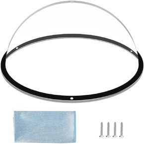 نافذة سياج للكلاب من HiCaptain، نافذة على شكل قبة أكريليك مقاس 12.5 بوصة، نافذة شفافة للحيوانات الأليفة، رائعة للأطفال والحيوانات الأليفة، بيت للكلاب، بيت الشجرة، تخفف التوتر، تقلل النباح، سهلة التركيب (عبوة واحدة) in Kuwait