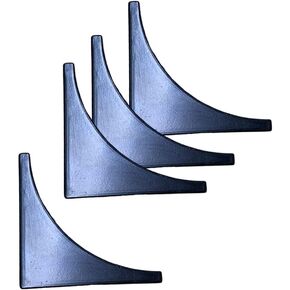 Black Corner Guards, Metal Corner Protectors for Furniture, Vintage Decorative Corner Guards for Box Table Doors Wood Furniture Edge Cover Safety Guard Pack of 4