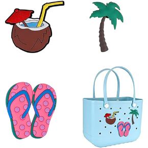 FEICUIBEXI 3Pcs Rubber Beach Bag Charms for Bogg Bag, Decorative Charms Inserts Accessories for Bogg Bag in Kuwait