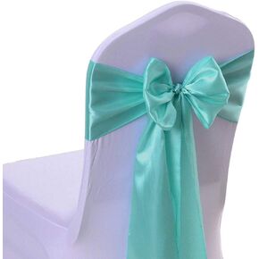 Gold Fortune 10PCS 17X275CM Satin Chair Bow Sash Wedding Reception Banquet Decoration (Royal Blue)