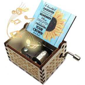 ukebobo Wooden Music Box- You are My Sunshine Music Box, Gifts from Dad to Daughter- 1 Set in Kuwait