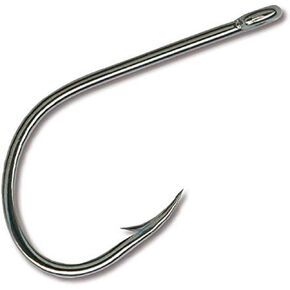 Mustad Big Gun Open Eye Siwash 2X Fine Wide Gap Long Shank Kirbed Hook (25 Pack)
