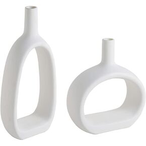 WEIDILIDU السيراميك زهرية ذهبية مجموعة من 2 ديكور المنزل الحديث مزهرية من البورسلين زهرة زهرية متجمد تمثال الديكور (W616) in Kuwait