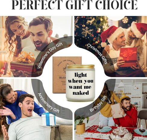 Gifts for Him - Light Me When You Want A BJ Candle, Funny Birthday Gifts for Men Naughty Valentines Day Engagement Anniversary Christmas Gifts for Husband Boyfriend Fiance Guy in Saudi Arabia