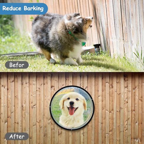 نافذة سياج للكلاب من HiCaptain، نافذة على شكل قبة أكريليك مقاس 12.5 بوصة، نافذة شفافة للحيوانات الأليفة، رائعة للأطفال والحيوانات الأليفة، بيت للكلاب، بيت الشجرة، تخفف التوتر، تقلل النباح، سهلة التركيب (عبوة واحدة) in Kuwait