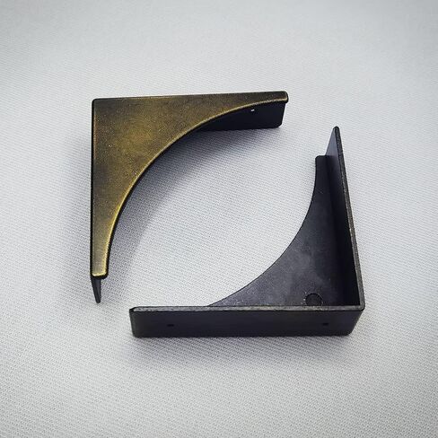 Corner Guards, Metal Corner Protectors for Furniture, Vintage Decorative Corner Guards for Box Table Doors Wood Furniture Edge Cover Safety Guard Pack of 4 Brushed Silver Finish Corner in Saudi Arabia