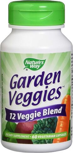 Nature's Way Nature's Way Garden Veggies، 12 مزيج نباتي، 60 كبسولة نباتية، 60 كبسولة (عبوة من 12) in Saudi Arabia