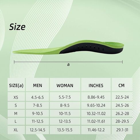 نعال داخلية لدعم قوس التهاب اللفافة الأخمصية للقدم المسطحة، والقوس العالي، وألم القدم، ونعال داخلية لتقويم آلام القوس للنساء والرجال، مقاس صغير in Kuwait