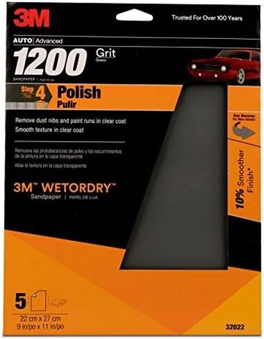 Wetordry Sandpaper Sheets, 1200 grit, 9 in. x 11 in, A Weight (5/Pack) in Saudi Arabia