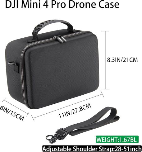 حافظة صغيرة 4 برو صلبة مقاومة للماء من فويملار، حقيبة تخزين دي جيه اي ميني 4 برو، متوافقة مع وحدات تحكم دي جيه اي ار سي 2 او دي جيه اي RC-N2 وغيرها من ملحقات درون دي جيه اي in Kuwait