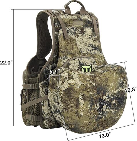 TIDEWE Turkey Vest with Seat Cushion, Turkey Hunting Vest with Game Pouch，Hunting Clothes for Men Women Adjustable in Kuwait