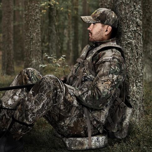 TIDEWE Turkey Vest with Seat Cushion, Turkey Hunting Vest with Game Pouch，Hunting Clothes for Men Women Adjustable in Kuwait