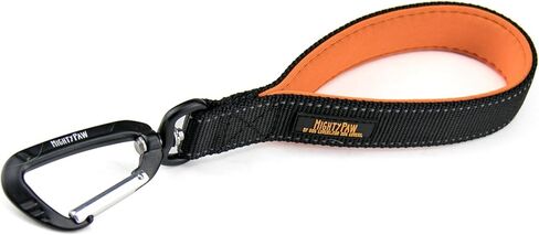 علامة تبويب تدريب مايتي باو - مقود قصير للكلاب - مقبض مبطن - سلسلة مرور قوية للحيوانات الأليفة - مشبك حلقة تسلق متضمن - علامة تبويب قصيرة مبطنة للحيوانات الأليفة - مقبض حركة مبطن للمقود - تدريب الكلاب الأليفة - 10 بوصة (أسود) in Kuwait