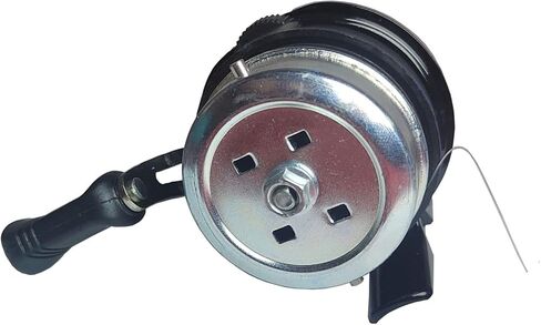 بكرة صيد سبينكاست 12 باوند سحب سلس 3.4:1 نسبة تروس خالية من المتاعب بزر ضغط لاسترجاع اليد اليمنى، تروس معدنية بالكامل متينة مجمعة مسبقا مع خيط احادي 0.28 ملم 120 متر in Kuwait