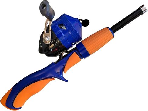 بكرة صيد سبينكاست 12 باوند سحب سلس 3.4:1 نسبة تروس خالية من المتاعب بزر ضغط لاسترجاع اليد اليمنى، تروس معدنية بالكامل متينة مجمعة مسبقا مع خيط احادي 0.28 ملم 120 متر in Kuwait