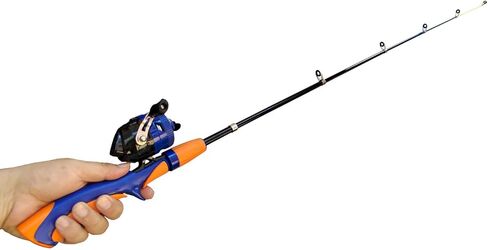 بكرة صيد سبينكاست 12 باوند سحب سلس 3.4:1 نسبة تروس خالية من المتاعب بزر ضغط لاسترجاع اليد اليمنى، تروس معدنية بالكامل متينة مجمعة مسبقا مع خيط احادي 0.28 ملم 120 متر in Kuwait