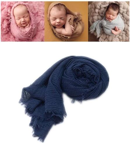 Coberllus Newborn Baby Photography Props Blanket Ripple Swaddle Wrap for Boy Girls Photo Shoot Posing in Saudi Arabia