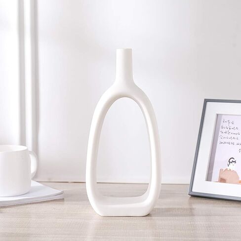 WEIDILIDU Ceramic Vase Golden Set of 2 Modern Home Decoration Porcelain Vase Flower Vase Frosted Statue Decoration (W616) in Kuwait