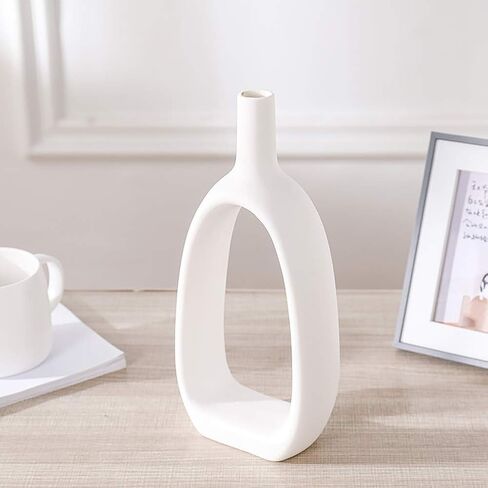 WEIDILIDU Ceramic Vase Golden Set of 2 Modern Home Decoration Porcelain Vase Flower Vase Frosted Statue Decoration (W616) in Kuwait